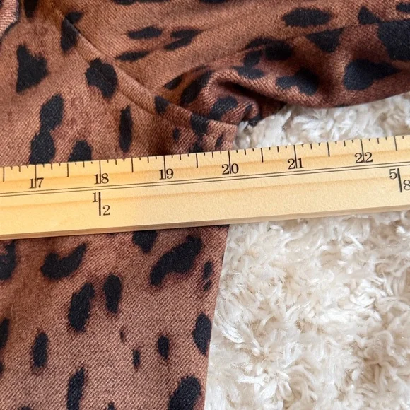 🔥 HOT DEAL 🔥 Dear John Brown Leopard Trench Coat - Picture 8 of 9